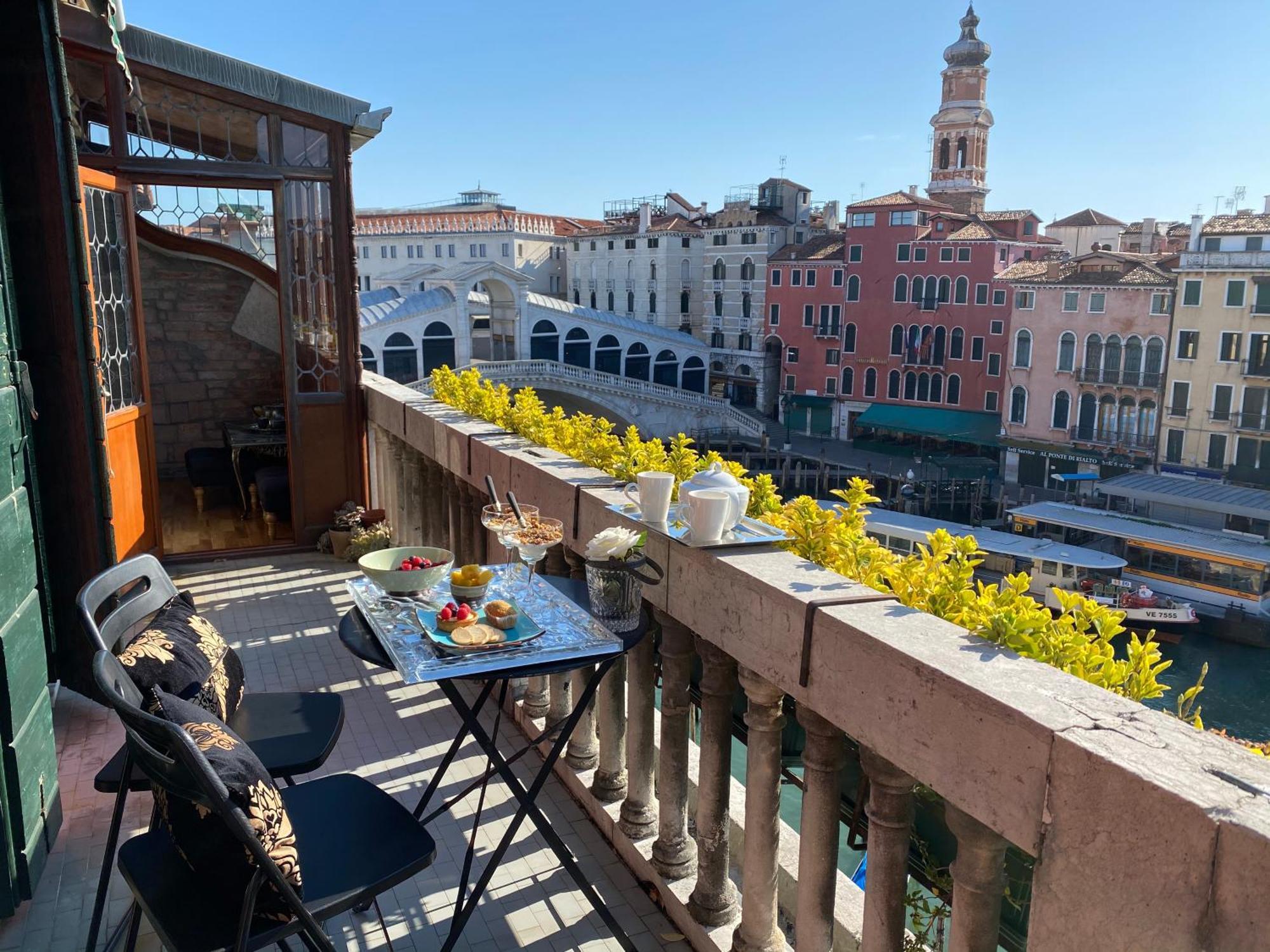Rialto Terrace On The Grand Canal Venezia Eksteriør bilde